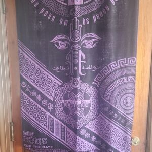 Rage Nation Purple and Black Rage Nation Love Is Law with Intricate Patterns